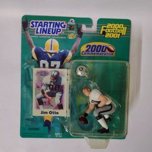 2000 Jim Otto Oakland Raiders Hasbro Starting Lineup NFL ROOKIE football figure